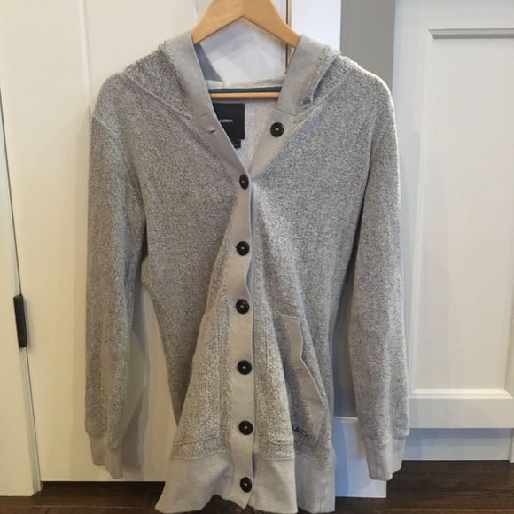 Grey button up cardigan - Picture 2 of 2